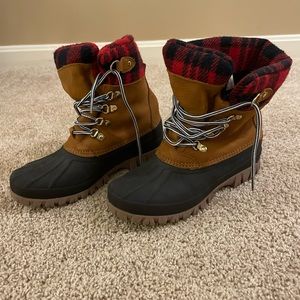 J Crew Duck Boots- Womens Size 7
